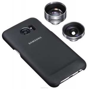 Bộ 2 Lens Và ốp lưng Len cover Samsung S7 edge – Hàng chính hãng(Đen)  