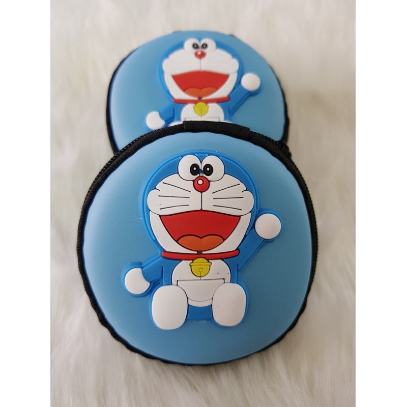 Hộp đựng tai nghe - cáp hình doremon