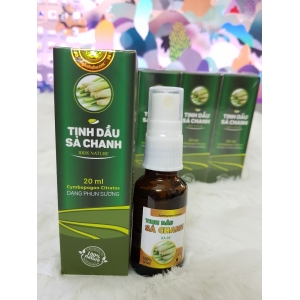 Tinh dầu nguyên chất mùi SẢ CHANH 20ML treo xe ô tô