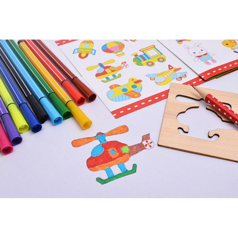 Khung tập vẽ tô cho bé bằng gỗ