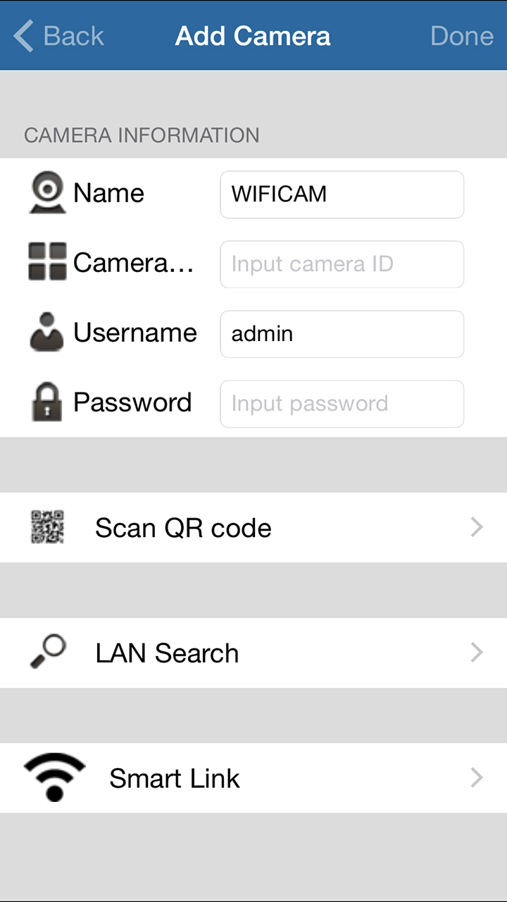 Camera wireless ip